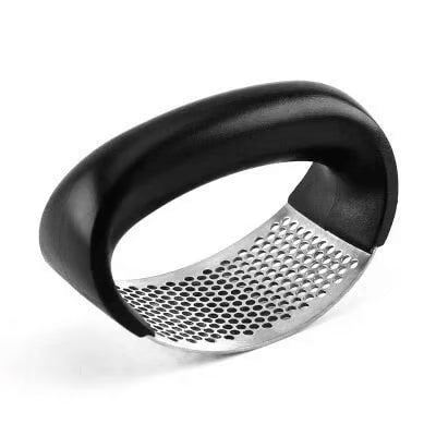 Edelstahlring-Knoblauchpresse