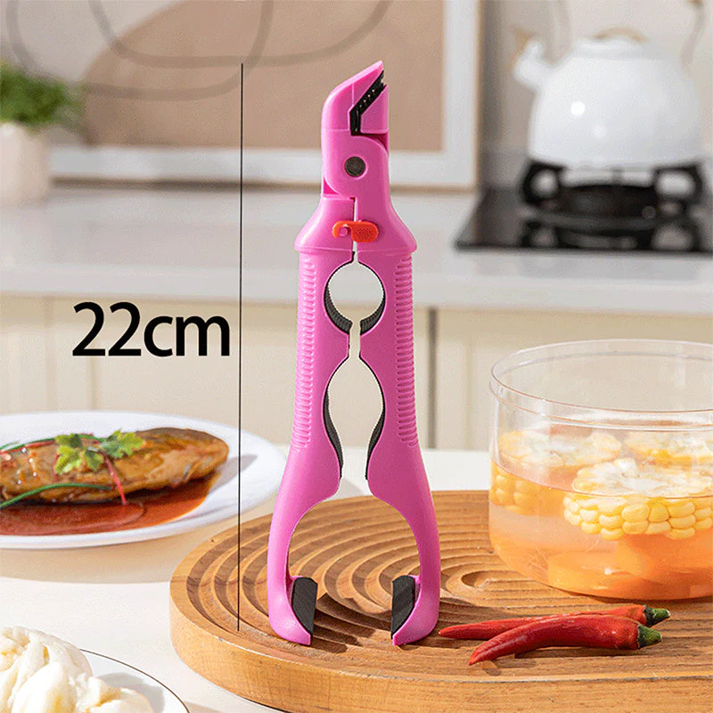 3-in-1 Silikon-Schüssel- und Tellerklemme - Spülmaschinenfest & Hitze-beständig bis 230°C für Sicheren Transport von Mahlzeiten