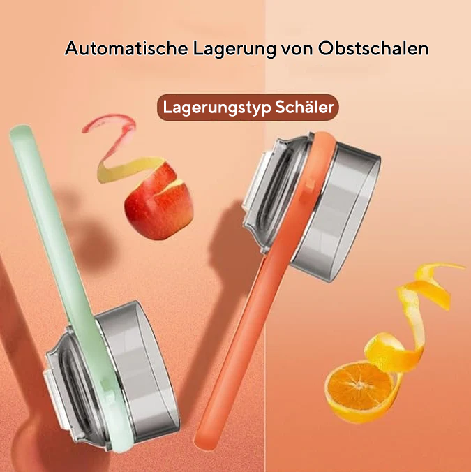 Doppelklingen-Schäler mit integriertem Aufbewahrungsfach