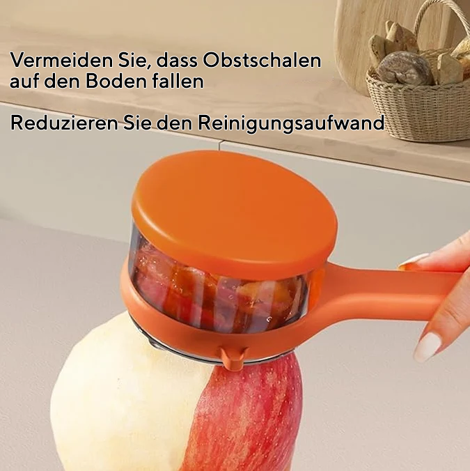 Doppelklingen-Schäler mit integriertem Aufbewahrungsfach